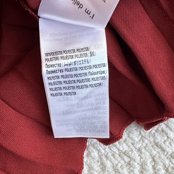 NWOT FARM Rio Terracotta Pleated Midi Skirt - Picture 12 of 12